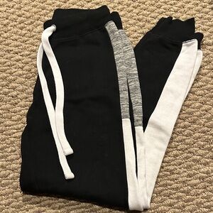 Black and White Joggers